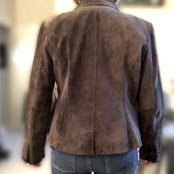 Preston and York Dark Brown Suede Leather Jacket_M - Picture 3 of 10